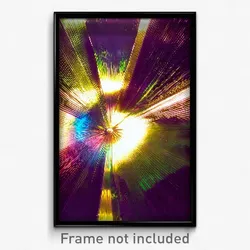 Pixel Art Poster - Gigantic Vinyl (8 Bit Psychedelic Trippy Video Game Print)