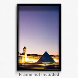 Pixel Art Poster - Triangular Lisbon (8 Bit Psychedelic Trippy Video Game Print)