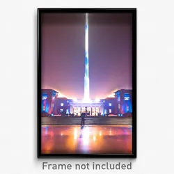 Pixel Art Poster - Important University (8 Bit Psychedelic Video Game Print)