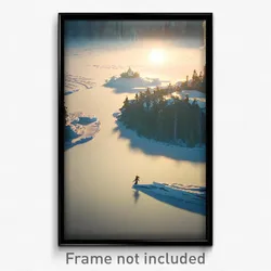 Pixel Art Poster - Frozen State (8 Bit Psychedelic Trippy Video Game Print)