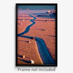 Pixel Art Poster - Stupendous Wasteland (8 Bit Psychedelic Video Game Print)
