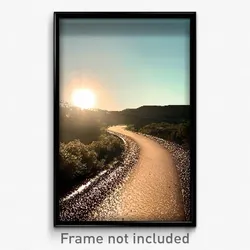 Pixel Art Poster - Neglected Bend (8 Bit Psychedelic Trippy Video Game Print)