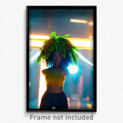 Pixel Art Poster - Virtual Crop (8 Bit Psychedelic Trippy Video Game Print)