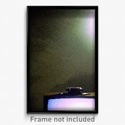 Pixel Art Poster - Shadowy Television (8 Bit Psychedelic Video Game Print)