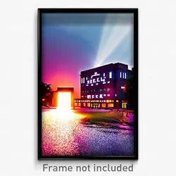 Pixel Art Poster - Meek University (8 Bit Psychedelic Trippy Video Game Print)