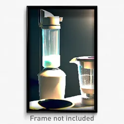 Pixel Art Poster - Peaceful Blender (8 Bit Psychedelic Trippy Video Game Print)