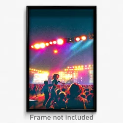 Pixel Art Poster - Homely Fest (8 Bit Psychedelic Trippy Weird Video Game Print)