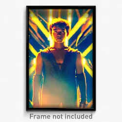 Pixel Art Poster - Cool Chest (8 Bit Psychedelic Trippy Weird Video Game Print)