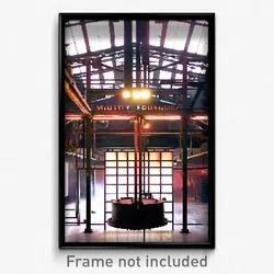 Pixel Art Poster - Musty Foundry (8 Bit Psychedelic Trippy Video Game Print)