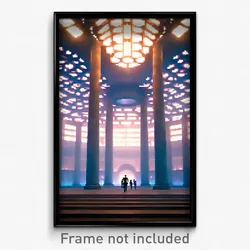 Pixel Art Poster - Infinite Pavillion (8 Bit Psychedelic Video Game Print)