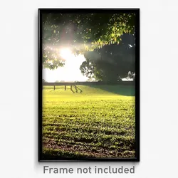 Pixel Art Poster - Pretty Pasture (8 Bit Psychedelic Trippy Video Game Print)