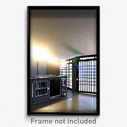 Pixel Art Poster - Electric Kennel (8 Bit Psychedelic Trippy Video Game Print)