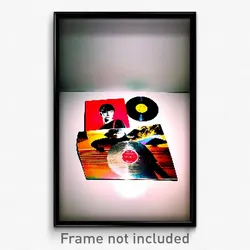 Pixel Art Poster - Perfect Vinyl Record (8 Bit Psychedelic Video Game Print)
