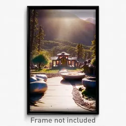 Pixel Art Poster - Jaw Dropping Homestead (8 Bit Psychedelic Video Game Print)