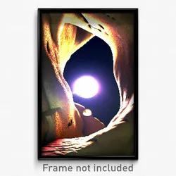 Pixel Art Poster - Magnificent Hole (8 Bit Psychedelic Trippy Video Game Print)