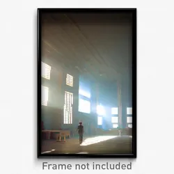 Pixel Art Poster - Flat Sanctuary (8 Bit Psychedelic Trippy Video Game Print)