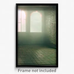 Pixel Art Poster - Creepy Tile (8 Bit Psychedelic Trippy Weird Video Game Print)