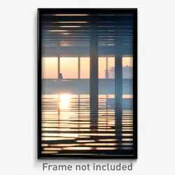 Pixel Art Poster - Calm Meeting Place (8 Bit Psychedelic Video Game Print)