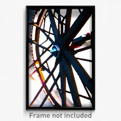Pixel Art Poster - Major Wheel (8 Bit Psychedelic Trippy Weird Video Game Print)
