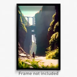 Pixel Art Poster - Rare Ravine (8 Bit Psychedelic Trippy Weird Video Game Print)
