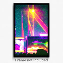Pixel Art Poster - Glitch Art Movie Festival (8 Bit Video Game Print)