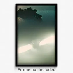 Pixel Art Poster - Creepy Inlet (8 Bit Psychedelic Trippy Video Game Print)