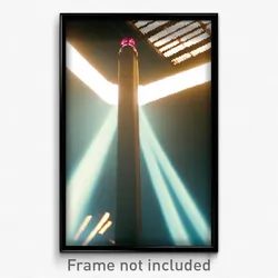 Pixel Art Poster - Superficial Beacon (8 Bit Psychedelic Video Game Print)