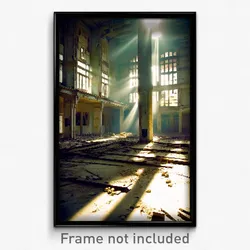 Pixel Art Poster - Clear Derelict (8 Bit Psychedelic Trippy Video Game Print)