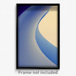 Pixel Art Poster - Light Blue Bend (8 Bit Psychedelic Trippy Video Game Print)