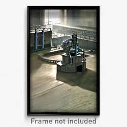 Pixel Art Poster - Concrete Laboratory (8 Bit Psychedelic Video Game Print)