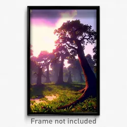 Pixel Art Poster - Flawless Copse (8 Bit Psychedelic Trippy Video Game Print)