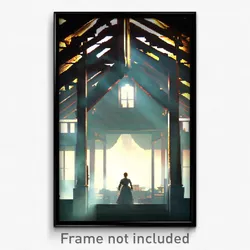 Pixel Art Poster - Old Retreat (8 Bit Psychedelic Trippy Weird Video Game Print)