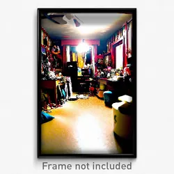 Pixel Art Poster - Cluttered Madhouse (8 Bit Psychedelic Video Game Print)