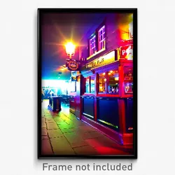 Pixel Art Poster - Familiar Pub (8 Bit Psychedelic Trippy Video Game Print)