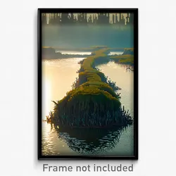Pixel Art Poster - Zealous Marsh (8 Bit Psychedelic Trippy Video Game Print)