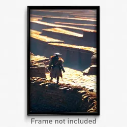 Pixel Art Poster - Spectacular Trenches (8 Bit Psychedelic Video Game Print)