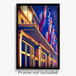 Pixel Art Poster - Noteworthy American Architecture (8 Bit Video Game Print)