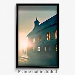 Pixel Art Poster - Squiggly Almshouse (8 Bit Psychedelic Video Game Print)