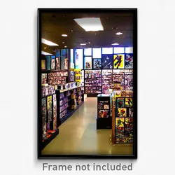 Pixel Art Poster - Normal Comic Book Store (8 Bit Psychedelic Video Game Print)