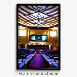 Pixel Art Poster - Worldly Movie Theatre (8 Bit Psychedelic Video Game Print)