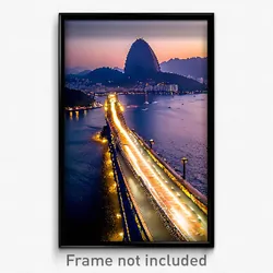 Pixel Art Poster - Grand Rio De Janeiro (8 Bit Psychedelic Video Game Print)