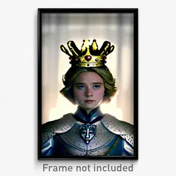 Pixel Art Poster - Spotted Crown (8 Bit Psychedelic Trippy Video Game Print)