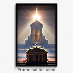 Pixel Art Poster - Vast Tabernacle (8 Bit Psychedelic Trippy Video Game Print)