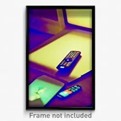 Pixel Art Poster - Remote Tableau (8 Bit Psychedelic Trippy Video Game Print)