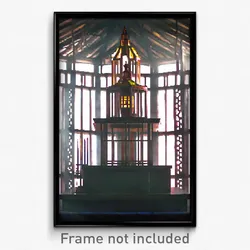 Pixel Art Poster - Steel Shrine (8 Bit Psychedelic Trippy Video Game Print)