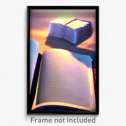 Pixel Art Poster - Frozen Book (8 Bit Psychedelic Trippy Weird Video Game Print)