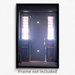 Pixel Art Poster - Immaculate Door (8 Bit Psychedelic Trippy Video Game Print)