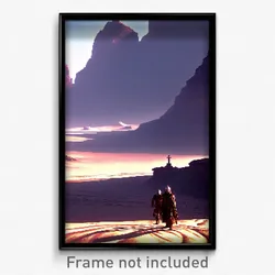 Pixel Art Poster - Barren Protectorate (8 Bit Psychedelic Video Game Print)