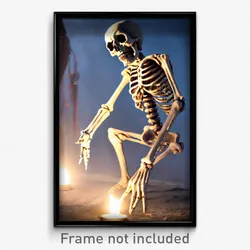 Pixel Art Poster - Bold Ossuary (8 Bit Psychedelic Trippy Video Game Print)
