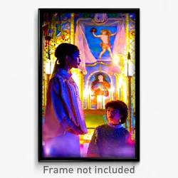 Pixel Art Poster - Stained Tableau (8 Bit Psychedelic Trippy Video Game Print)